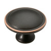 P67659C-VBC 1 1/2" Contempo Bronze w/ Copper Cabinet Drawer Knob