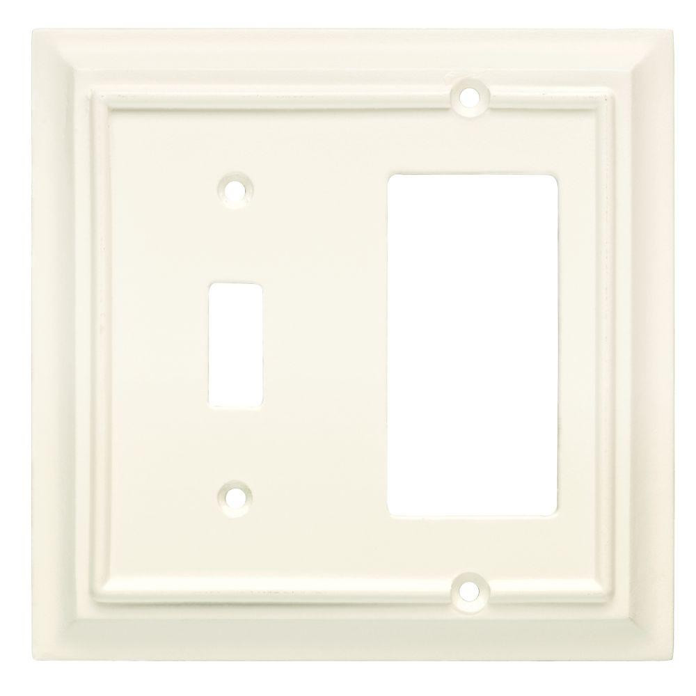 Hampton Bay W10770W White Architect Single Switch / Duplex Cover