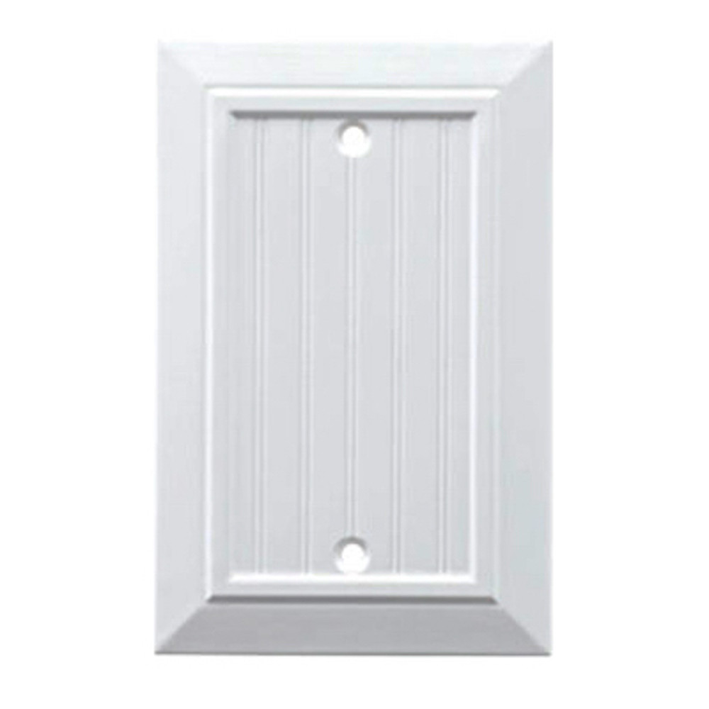2-Pack Black Blank Wall Plate Covers, Classic Beadboard Blank Outlet - View #6