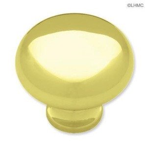 P50150LPB Polished Brass Logan 1 1/4" Drawer Knob