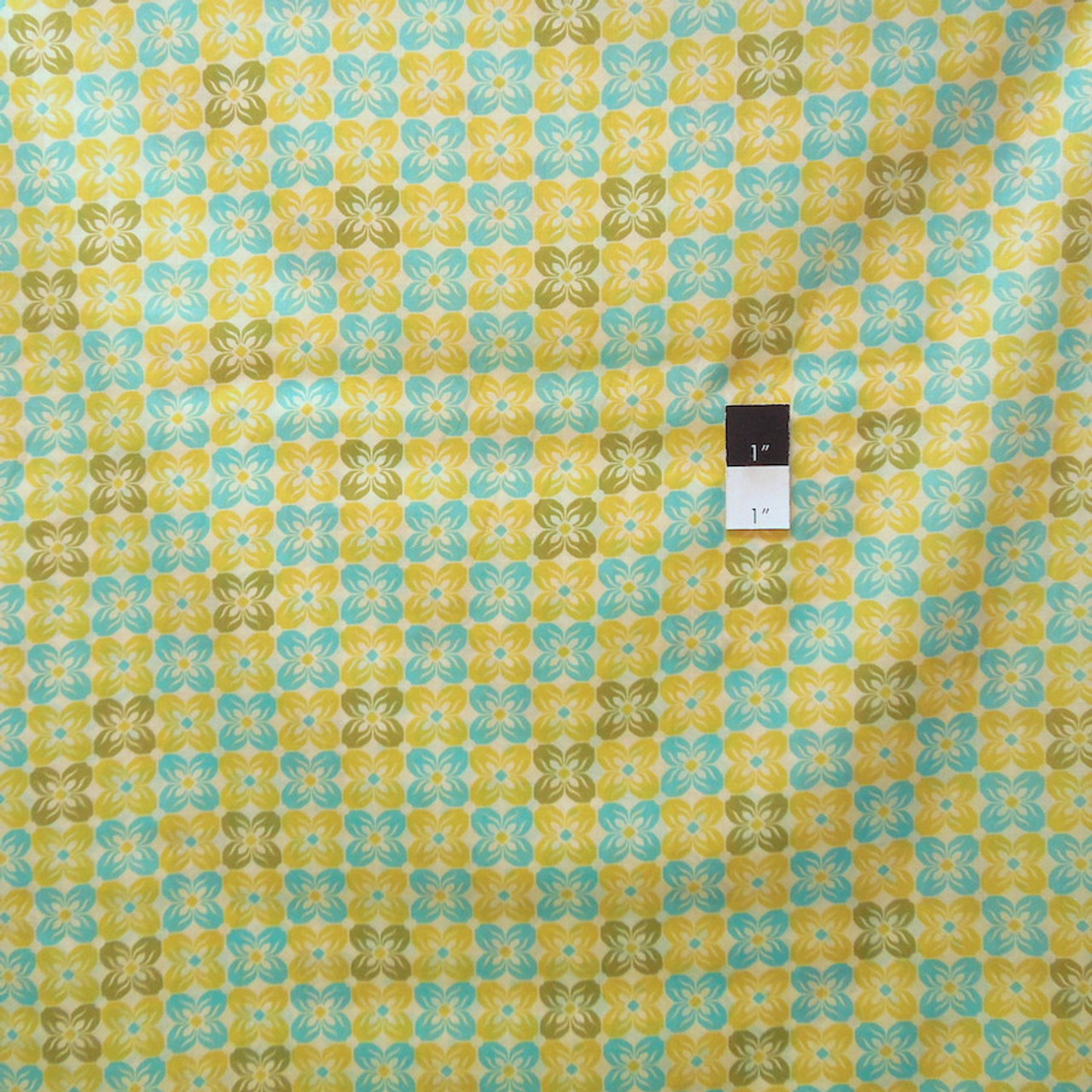 Joel Dewberry VOJD007 Notting Hill VOILE Square Petal Citron Fabric By The Yard