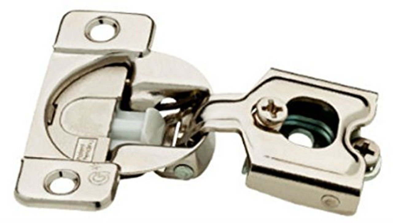 H1530SL-NP 35mm Euro HInge Partial Overlay 105° Nickel Finish 10 Pack