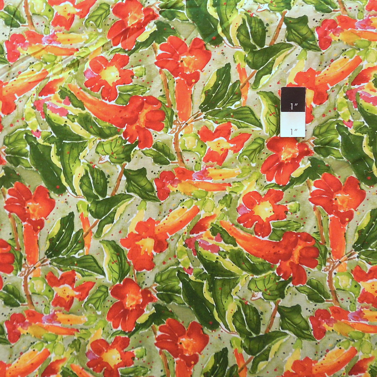 Clothworks Nature's Glory Y1260-21 Green Cotton Fabric By The Yard