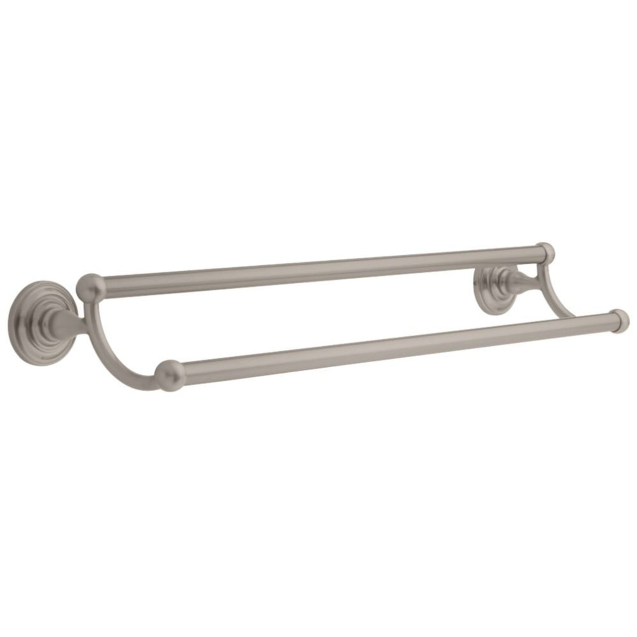 Delta 138278 Greenwich Bath 24" Double Towel Bar Satin Nickel Finish