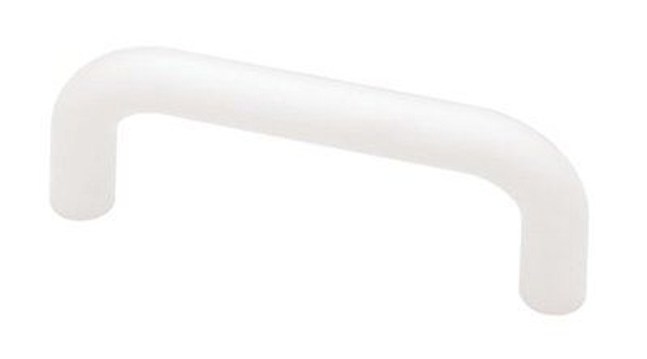 P604AAV-W White 3" Plastic Wire Cabinet Drawer  Pull