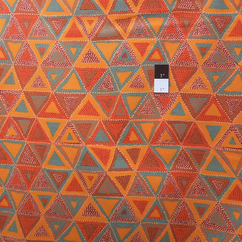 Brandon Mably BM20 Beaded Tents Ochre Quilt Cotton Fabric By The Yard