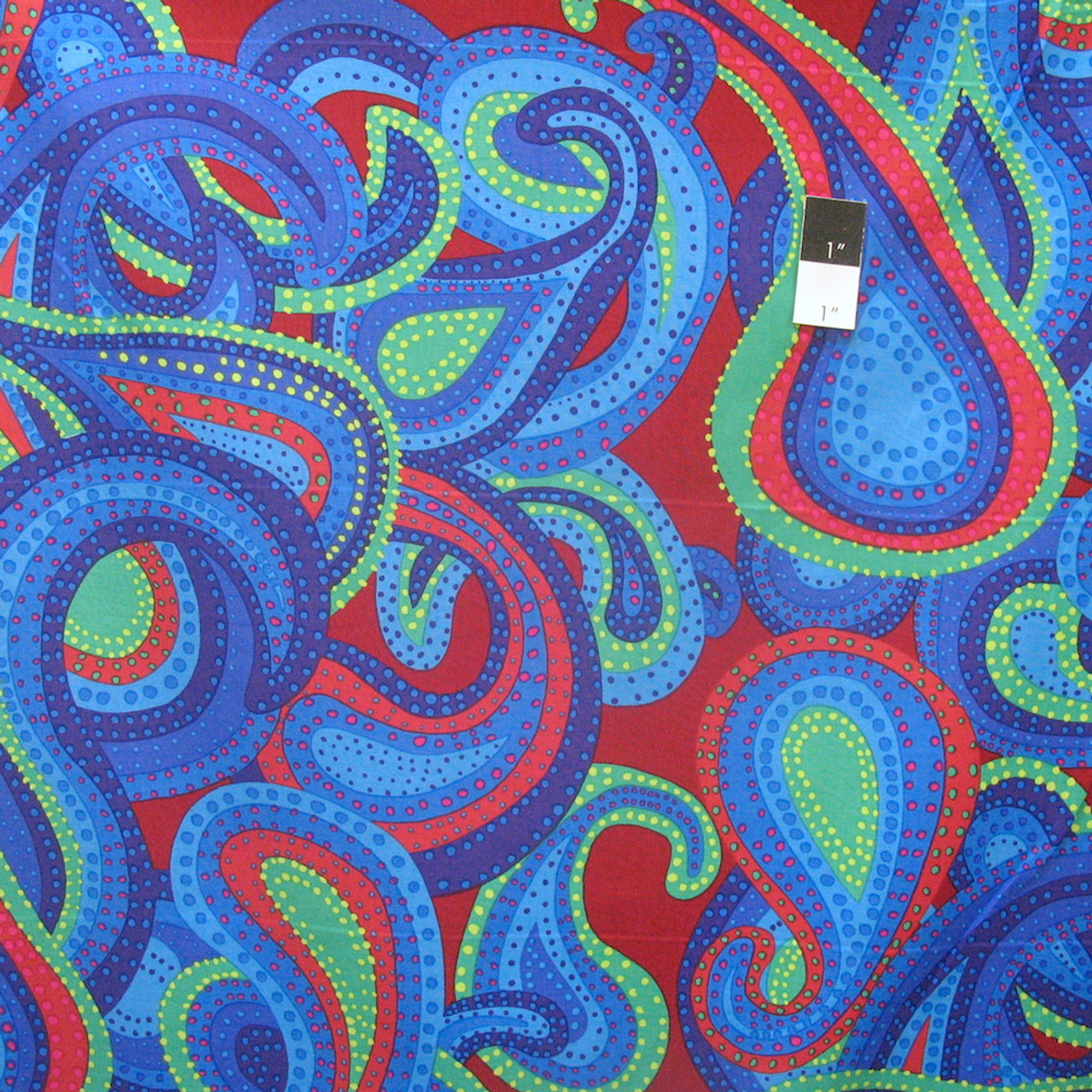 Brandon Mably PWBM022 Dancing Paisley Regal Quilt Cotton Fabric By The Yard
