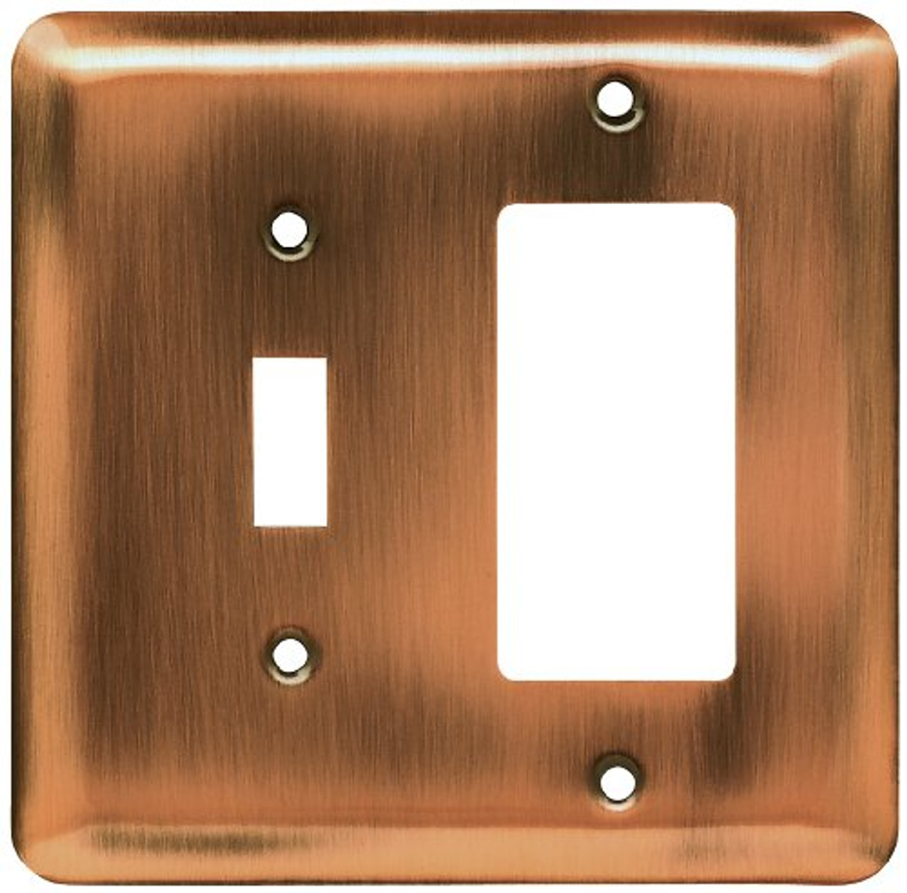 64366 Stamped Antique Copper Single Switch / GFCI Cover