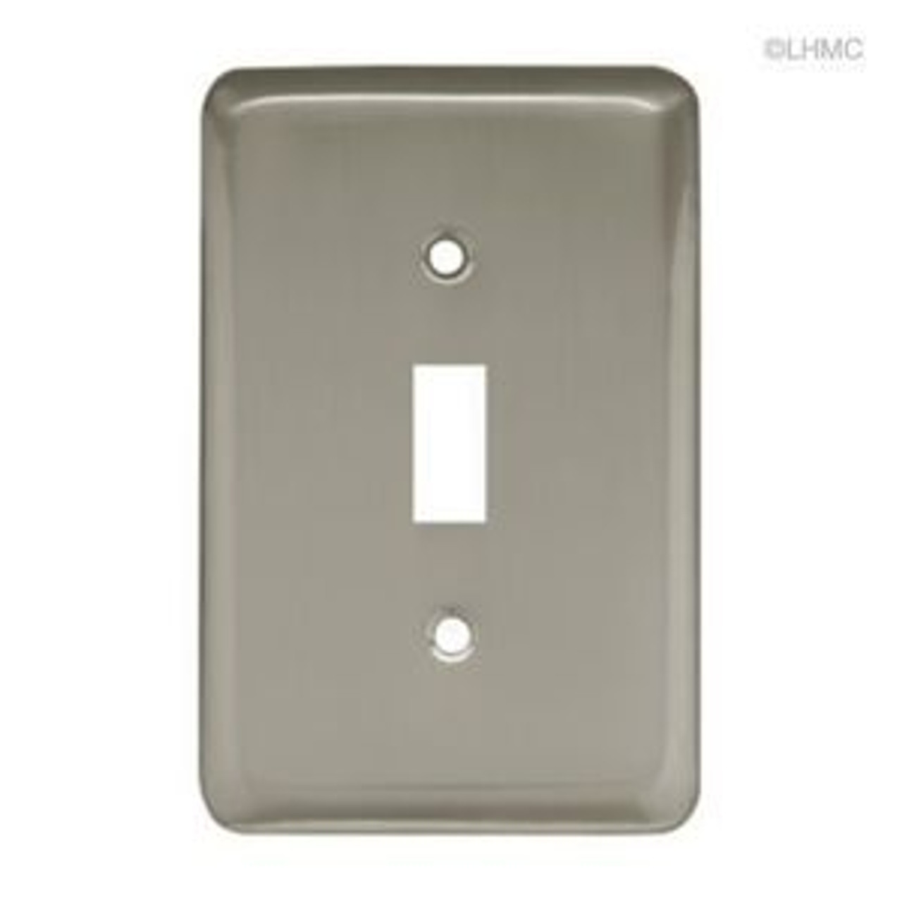 64352 Satin Nickel Stamped Single Switch Cover Plate 6 Pack