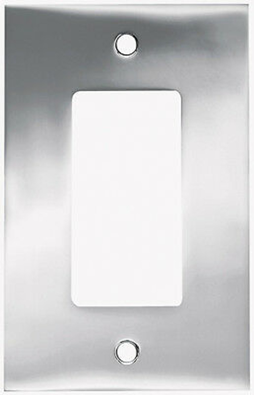 W66895-PC Chrome Concave Single GFCI Cover Wall Plate