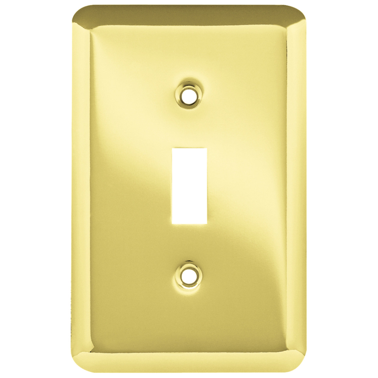 223067 Brass Stamped Single Switch Cover Plate