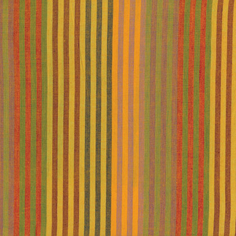 Kaffe Fassett Caterpilla r Stripe Yellow Woven Cotton Fabric By The Yard