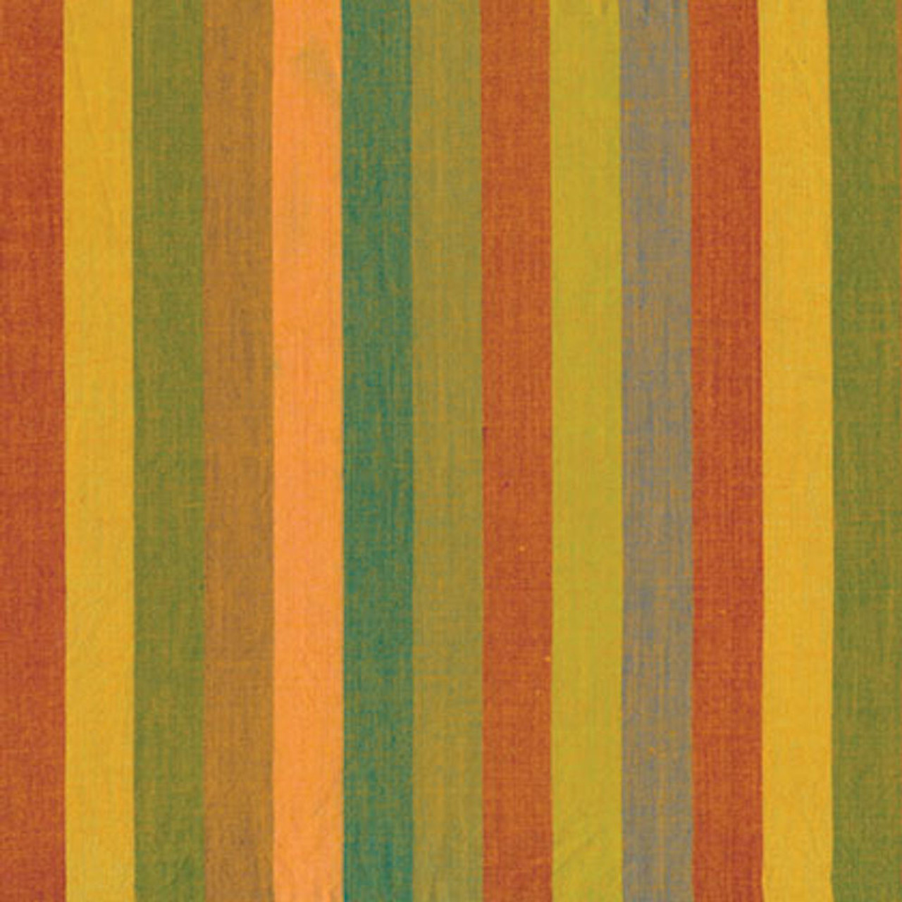 Kaffe Fassett Broad Stripe Yellow Woven Cotton Fabric By The Yard