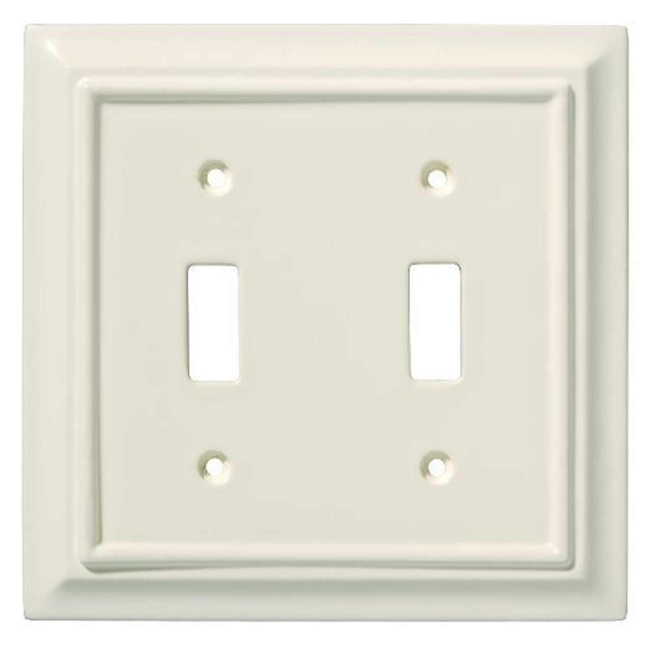 126447 Almond Architect Double Switch Cover Plate