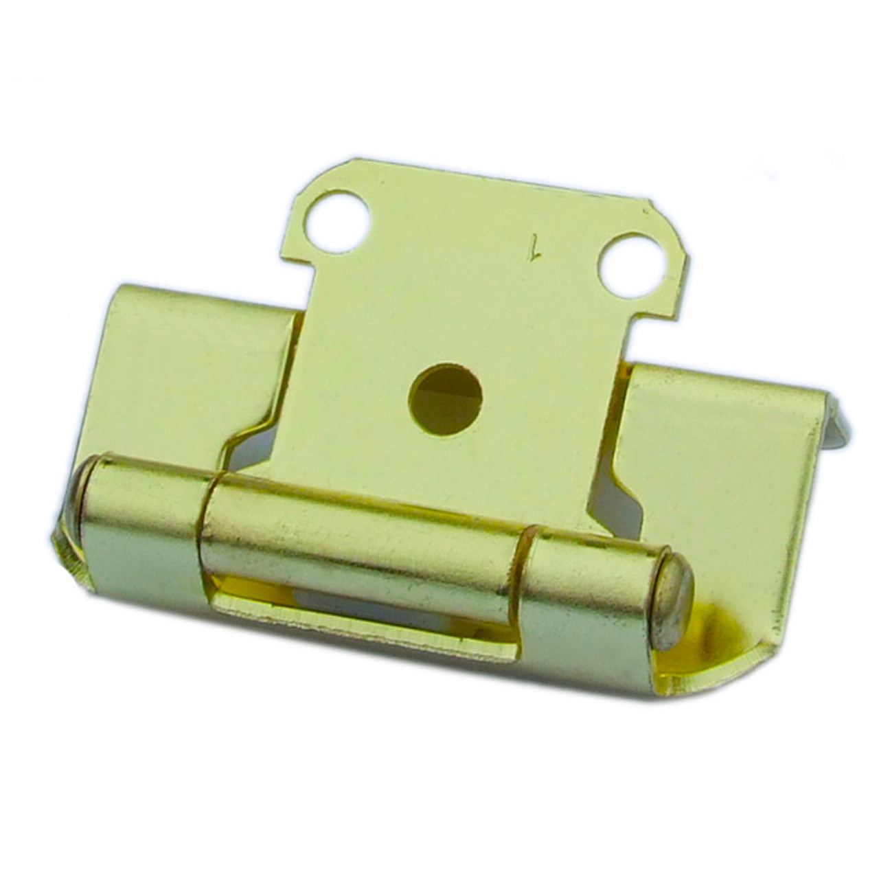 SC9460-BP 2 1/4" x 1 1/2" Polished Brass Self-Closing Cabinet Hinges 2 Pack