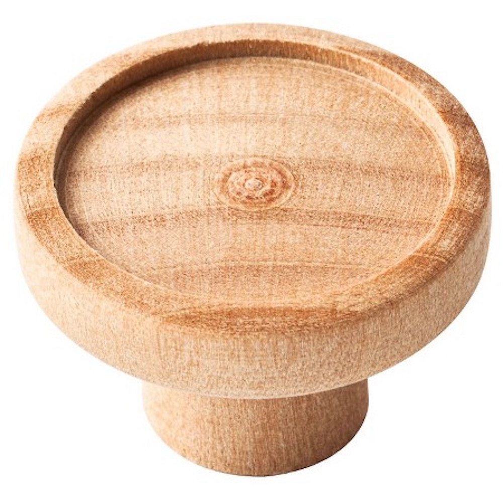 08503179 9 1 1/4" Recessed Unfinished Drawer Knob 2 Pack