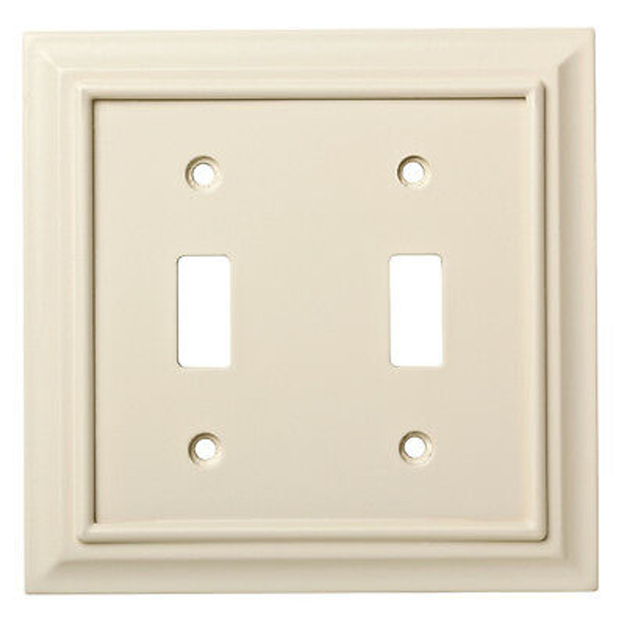 W10763-LAL Lt. Almond Architect Double Switch Cover Plate