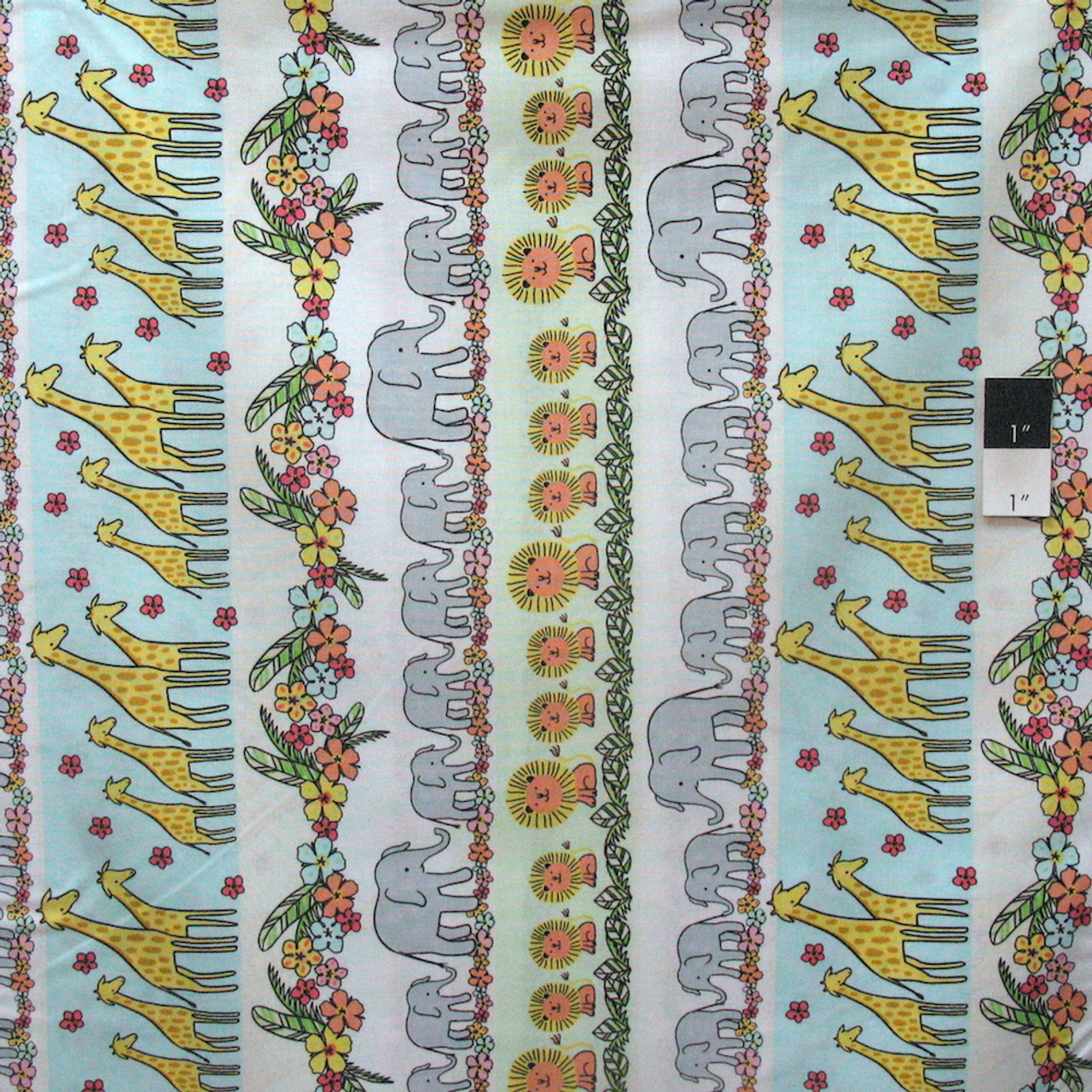 Timeless Treasures C3350 Fun Safari Stripe Multi Cotton Fabric By Yard