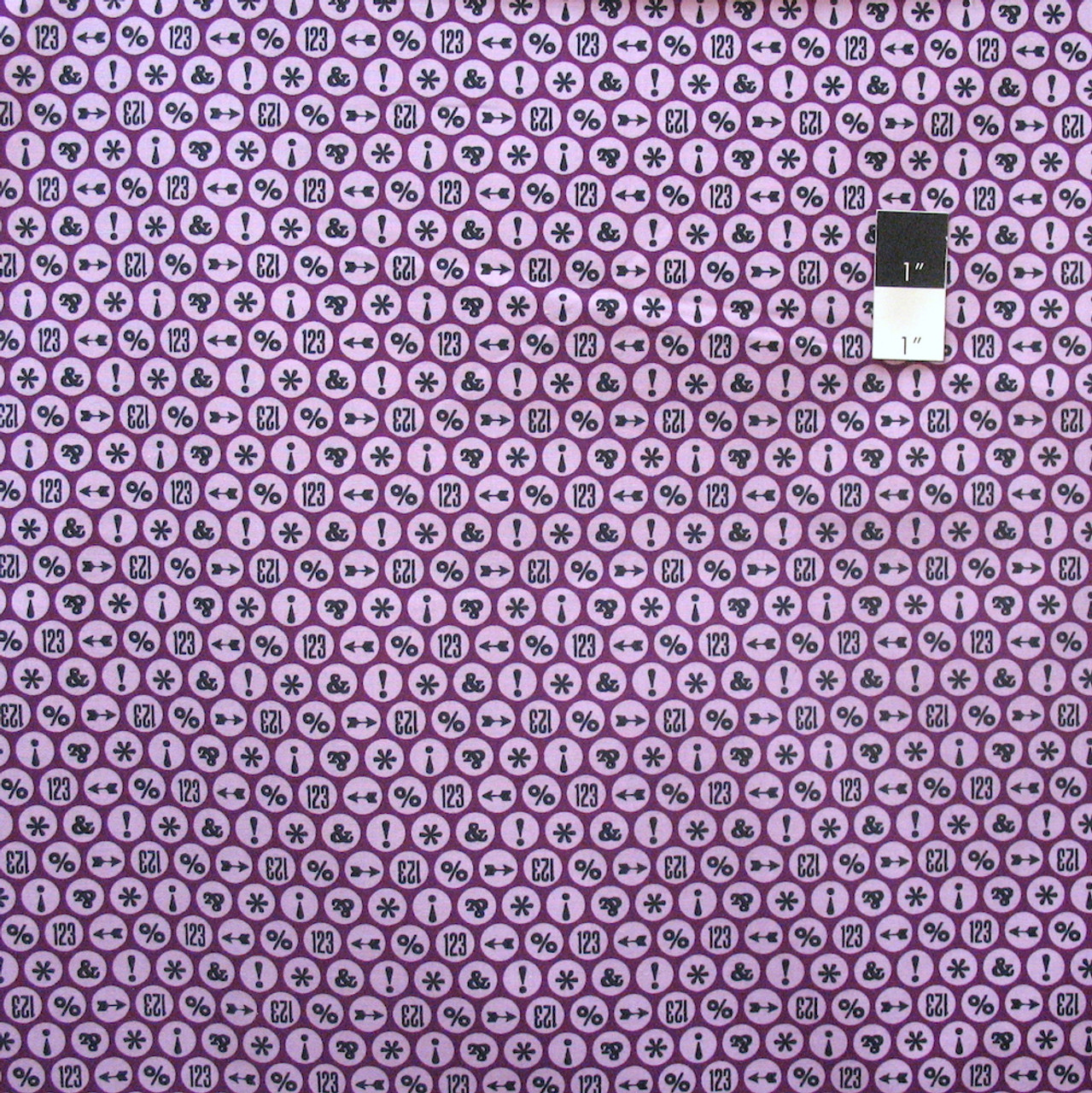 Cloud 9 Typography Glyph Burgundy Certified Organic Cotton Fabric By Yard