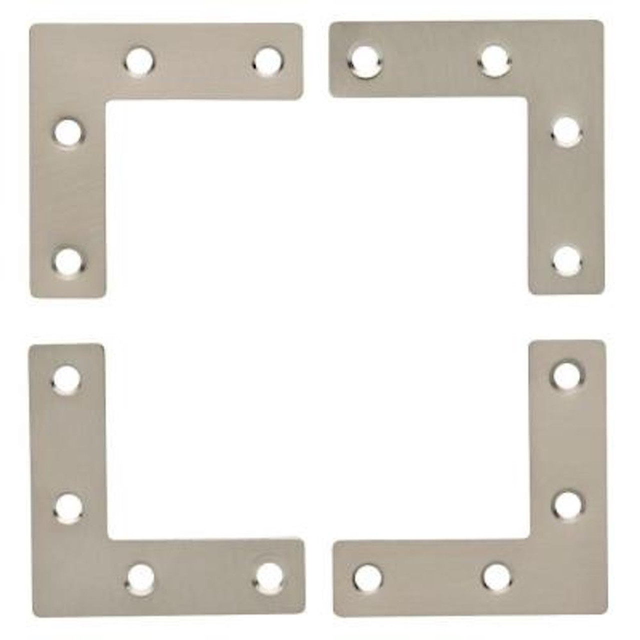 Young House Love P31127C-SN Campaign Hardware Corners Satin Nickel 4 Pack