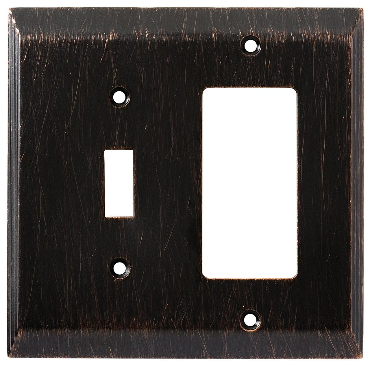 126392 Venetian Bronze Stately Single Switch / GFCI Cover Wall Plate