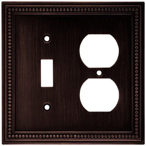 64406 Bronze Beaded Switch / Duplex Cover Plate