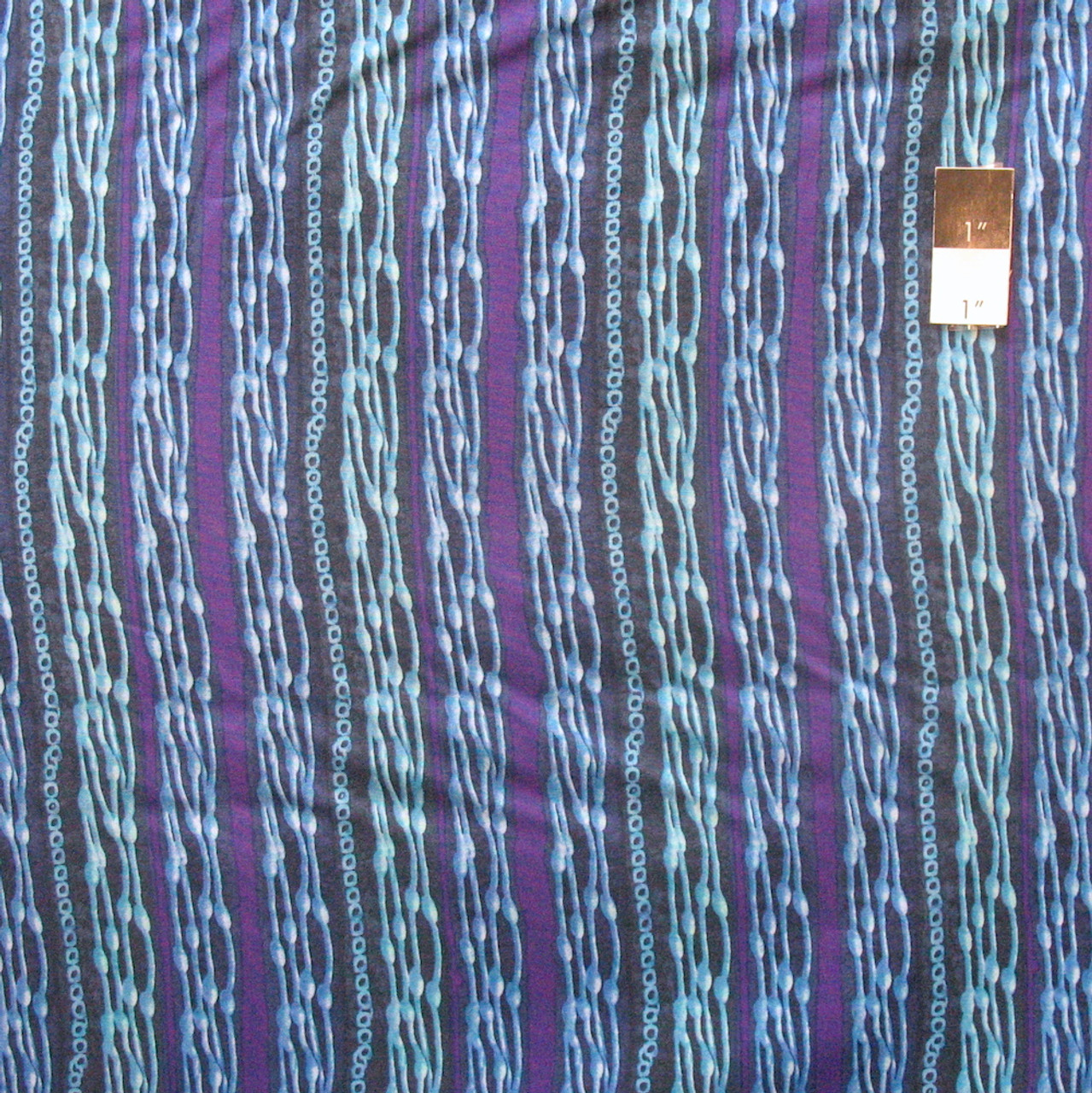 Nel Whatmore PWNW083 Ghost Beads Blue Cotton Fabric By Yard