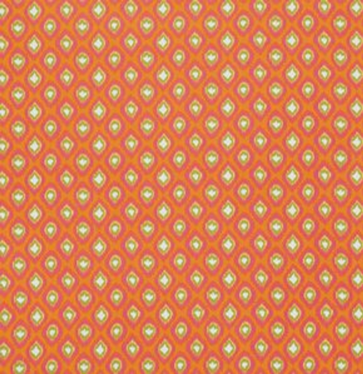 Dena Designs PWDF170 Tangier IKAT Stripe Orange Cotton Fabric By Yard