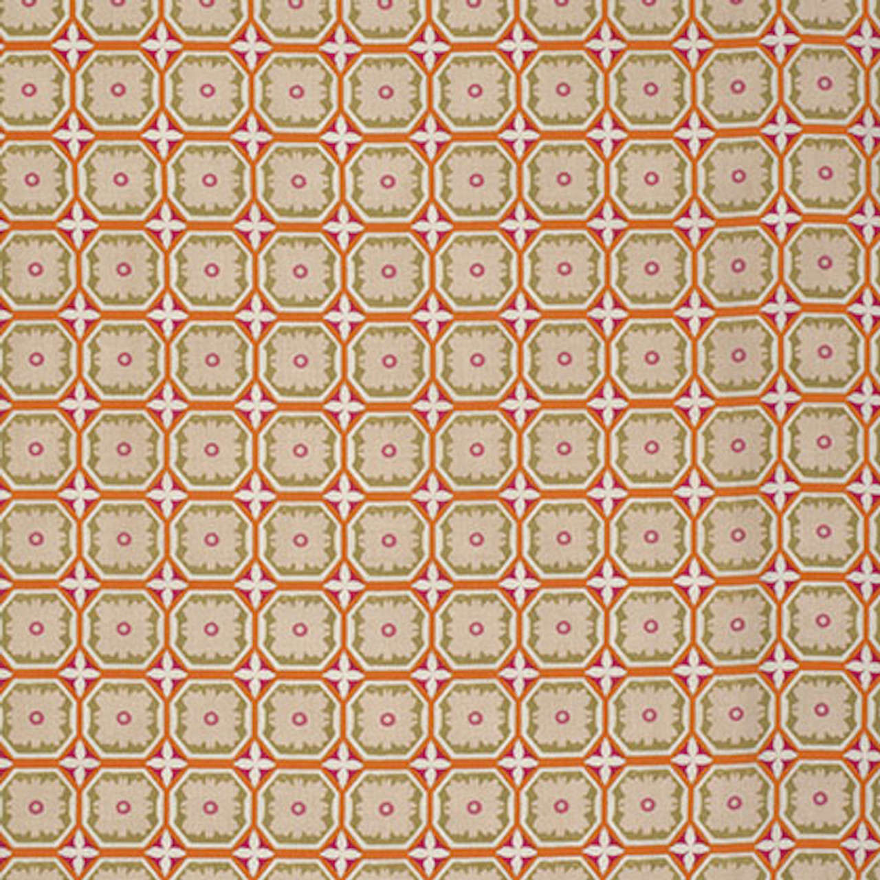 Nel Whatmore PWNW069 Orient Lattice Sunset Cotton Fabric By Yard