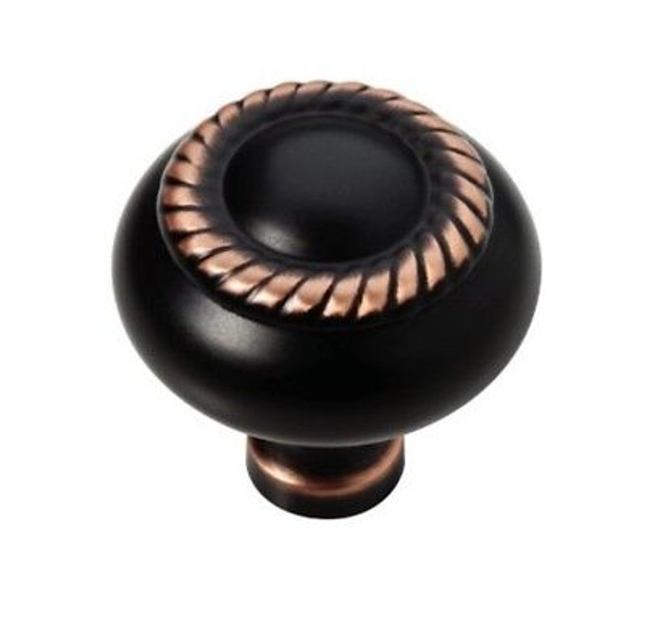 P26055W-VBC 1 1/4"  Bronze w/ Copper Highlights Rope Cabinet Drawer Knob