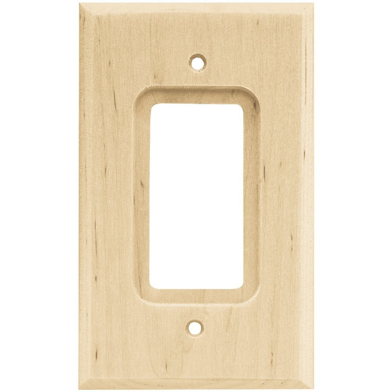Franklin Brass W10399-UN Unfinished Wood Single GFCI Cover Wall Plate