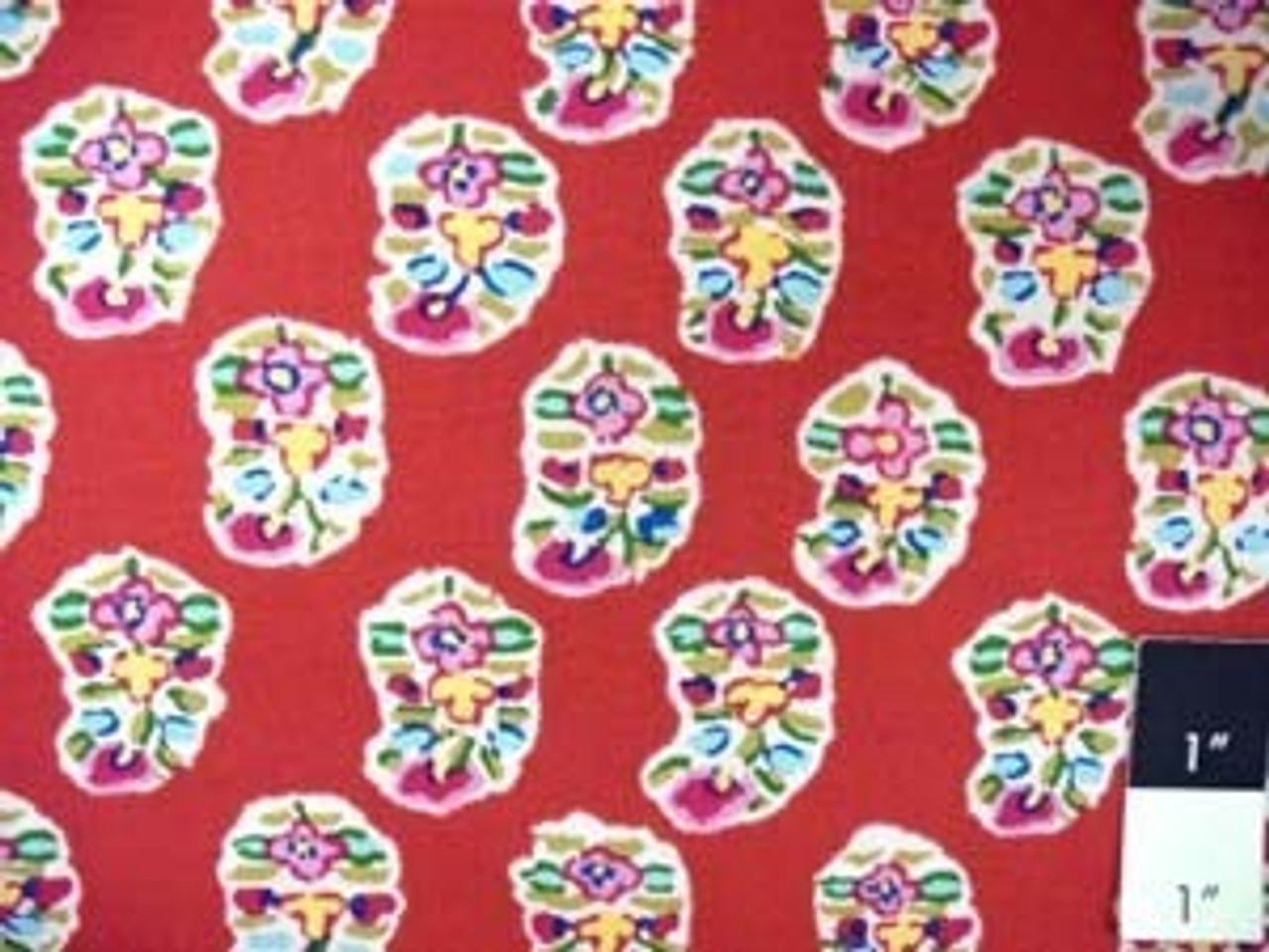 Kaffe Fassett GP75 Asha Wine Quilting Cotton Fabric 15 Yd Bolt