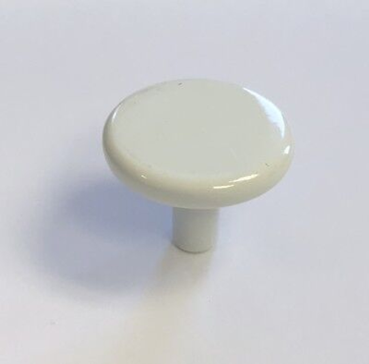 Liberty 085-03-0282 1 1/8" White Round Cabinet & Drawer Knob