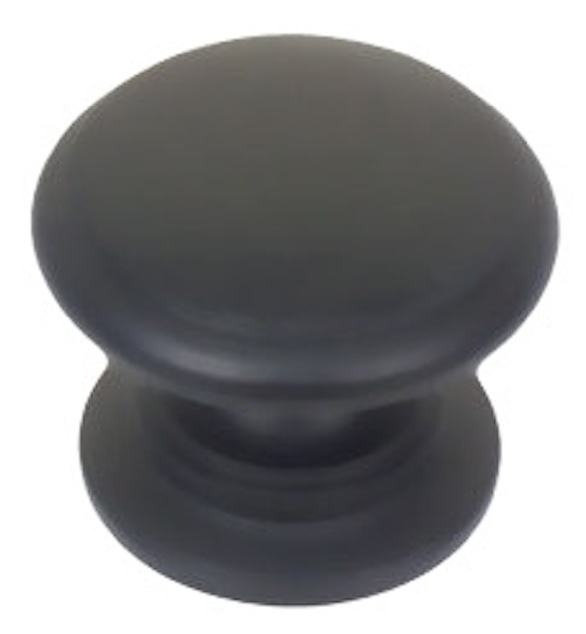 Liberty P61603-FB  Round Wide Base 1 1/4" Cabinet Drawer Knob Flat Black