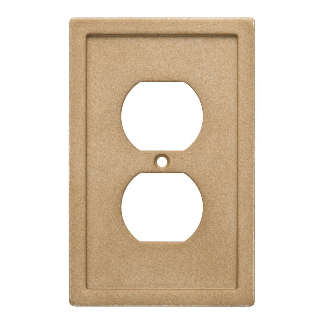 Franklin Brass W30352-365 Tile Single Duplex Outlet Cover Plate Dark Sand Finish