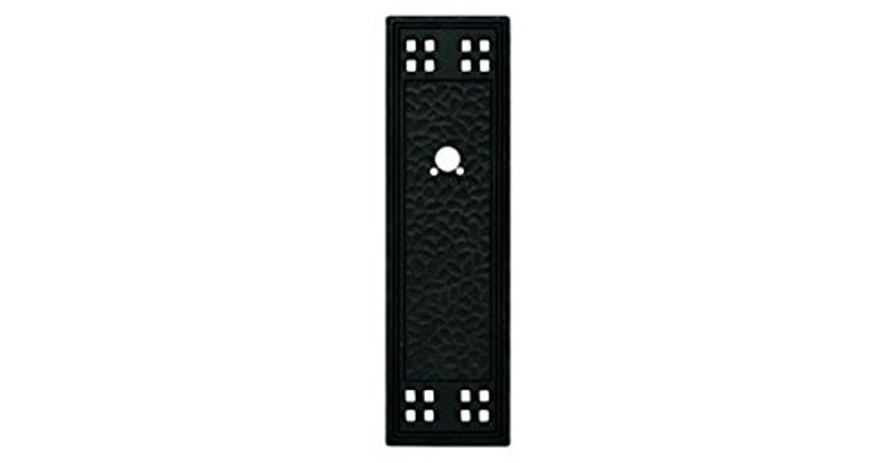 PN0045-MIB Matte Black Textured Vertical Cabinet Drawer Backplate