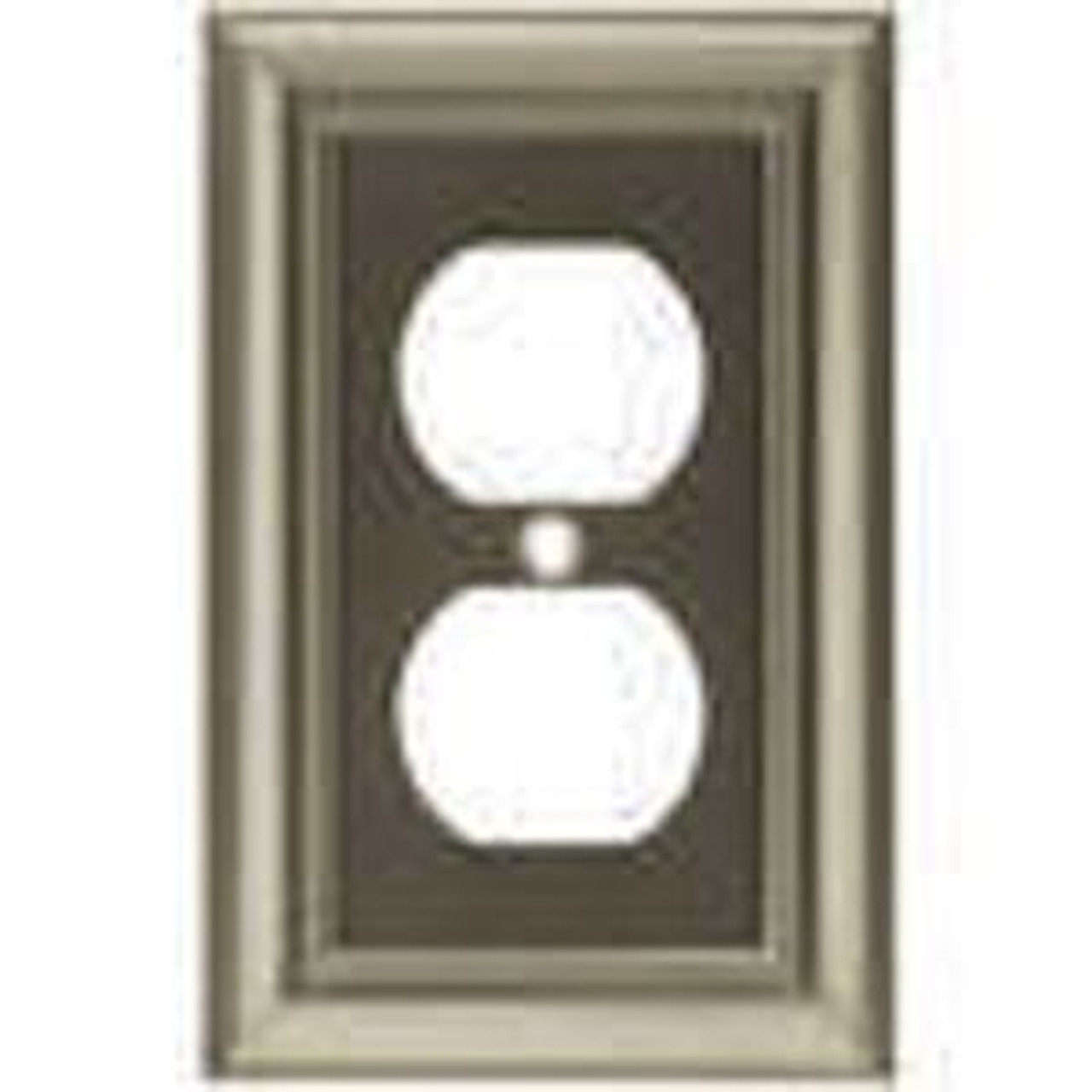 W35218-SN  Satin NIckel Architect Single Duplex Outlet Cover Plate 3 Pack