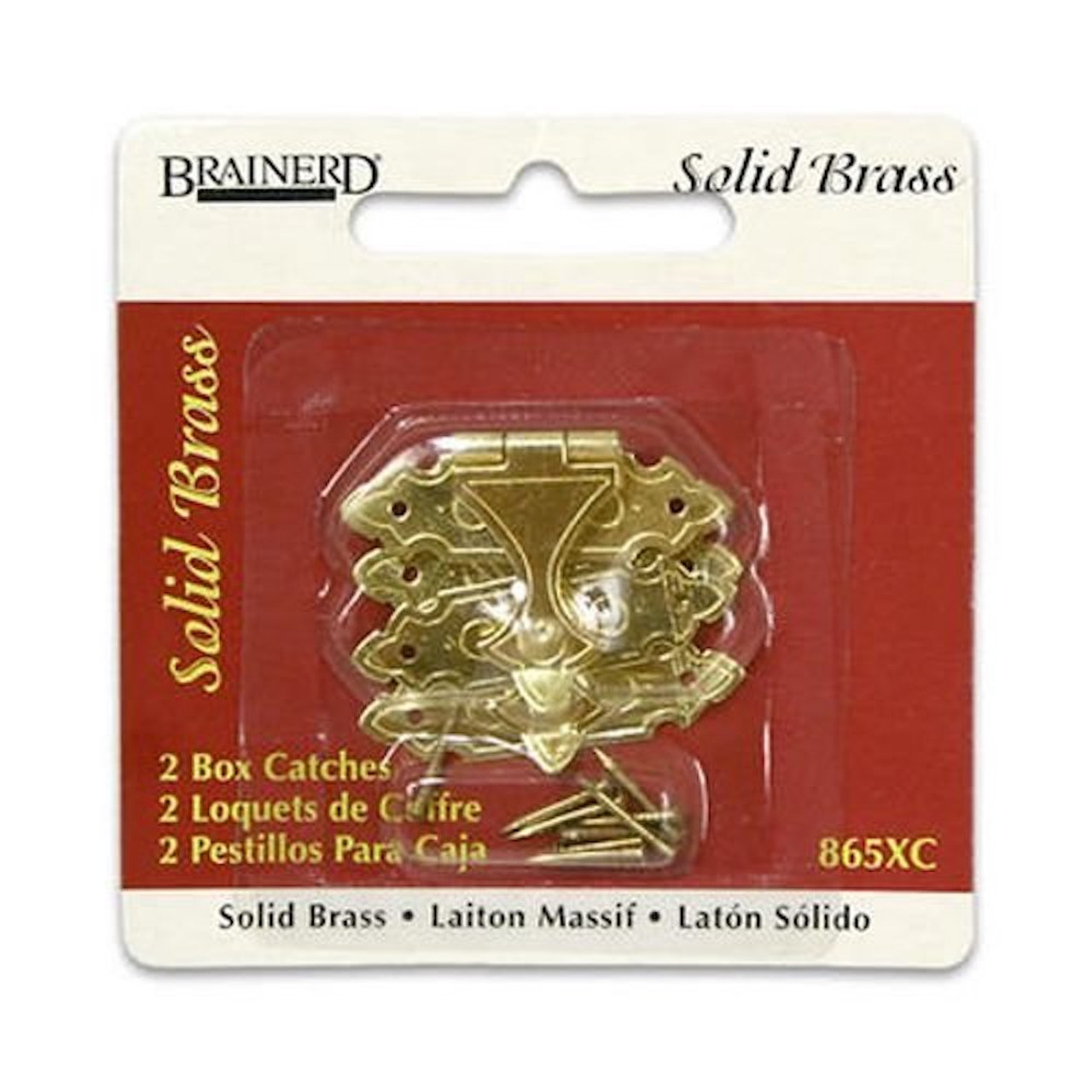 Brainerd 865XC Box Catch Solid Brass Pack of 2