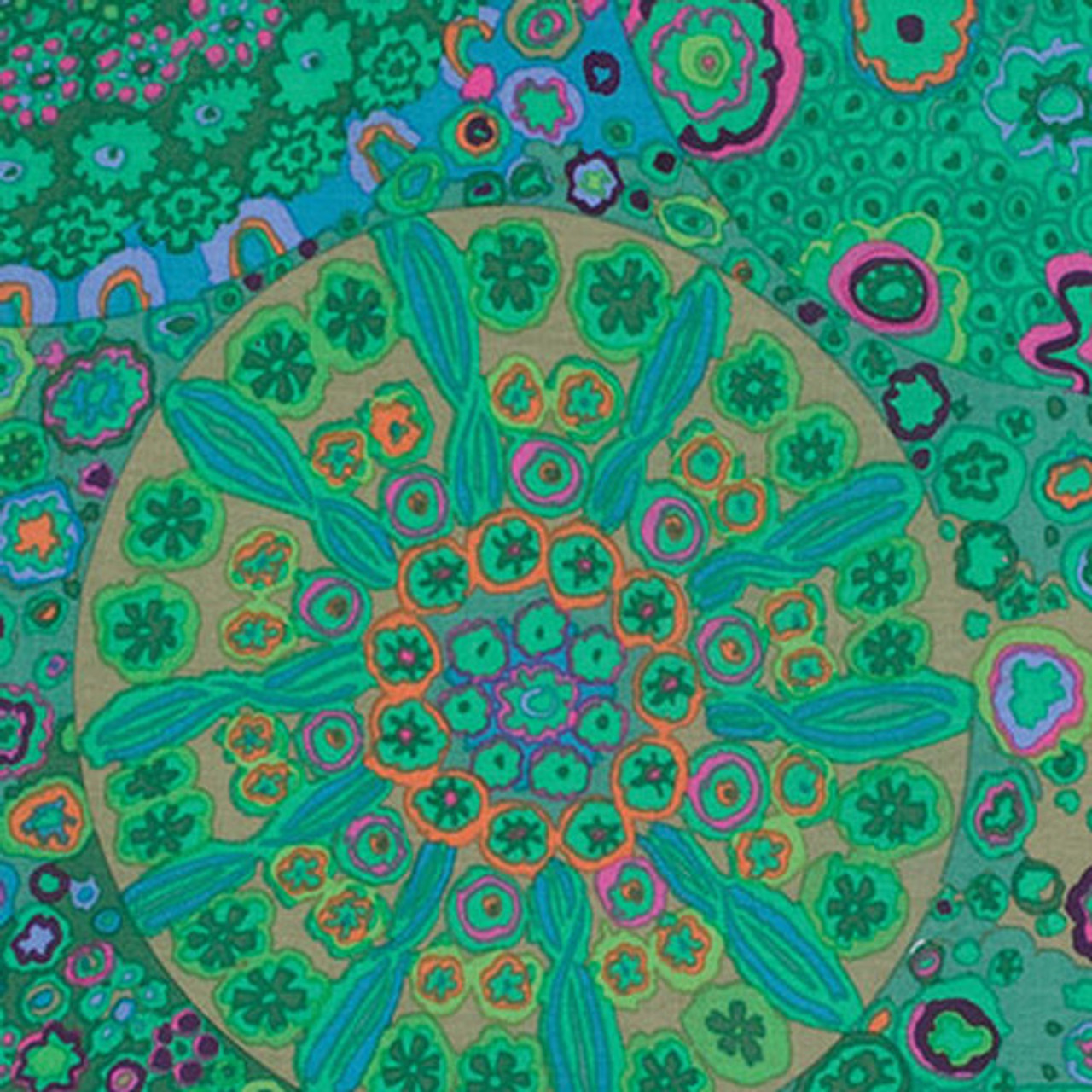 Kaffe Fassett PWGP092 Millefiore Jade Cotton Quilting Fabric By The Yard