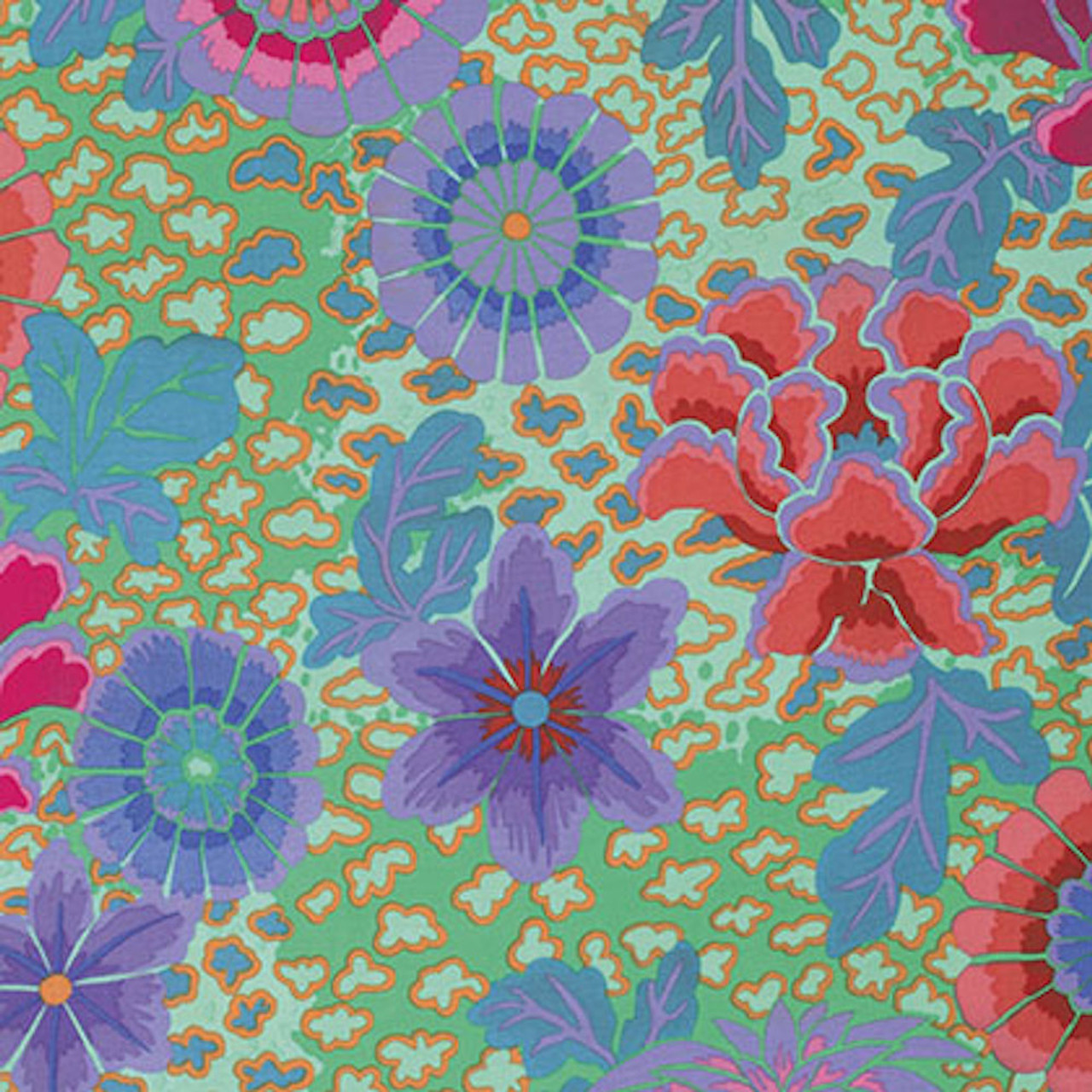 Kaffe Fassett PWGP148 Dream Aqua Cotton Quilting Fabric By The Yard