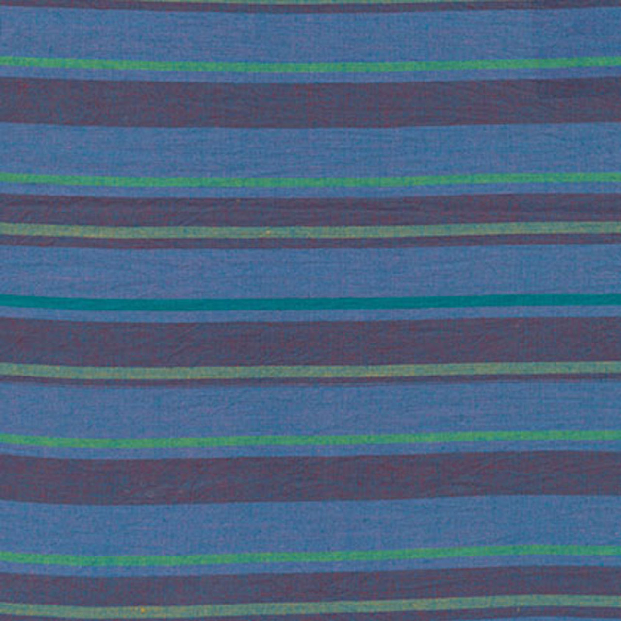 Kaffe Fassett Alternating Stripe Blue Woven Cotton Fabric By The Yard