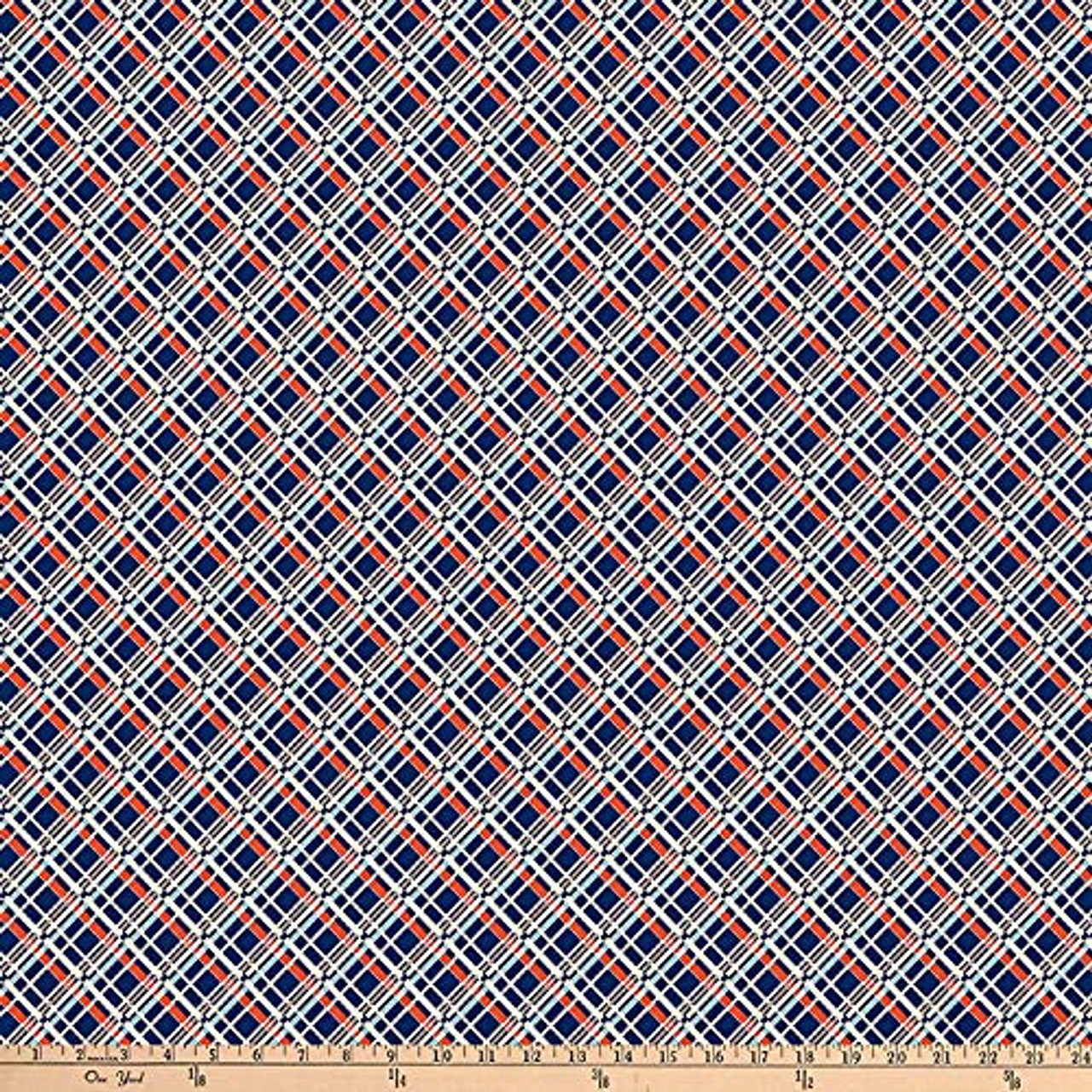Denyse Schmidt PWDS145 Ludlow Off Plaid Forge Cotton Fabric By Yd