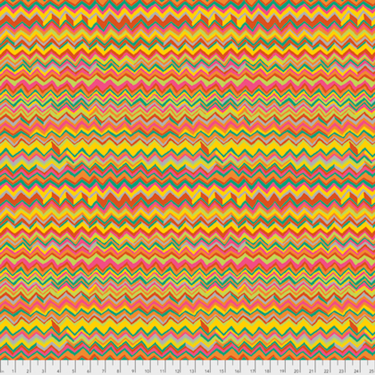 Brandon Mably PWBM043 Zig Zag Bright Quilting Cotton Fabric By The Yard