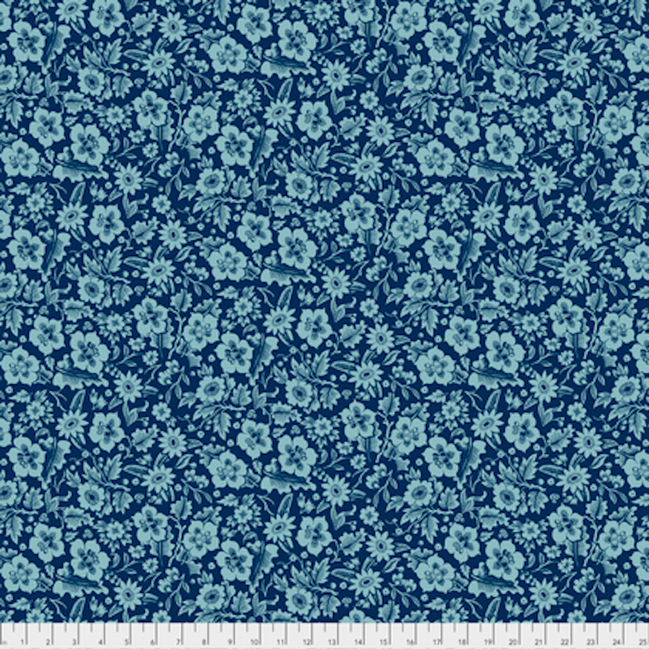 Free Spirit Boston Commons PWFS037 Mayflower Blue Cotton Fabric By The Yard