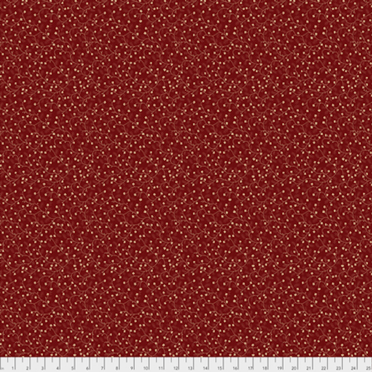 Free Spirit Boston Commons PWFS038 Laurel Red Cotton Fabric By The Yard