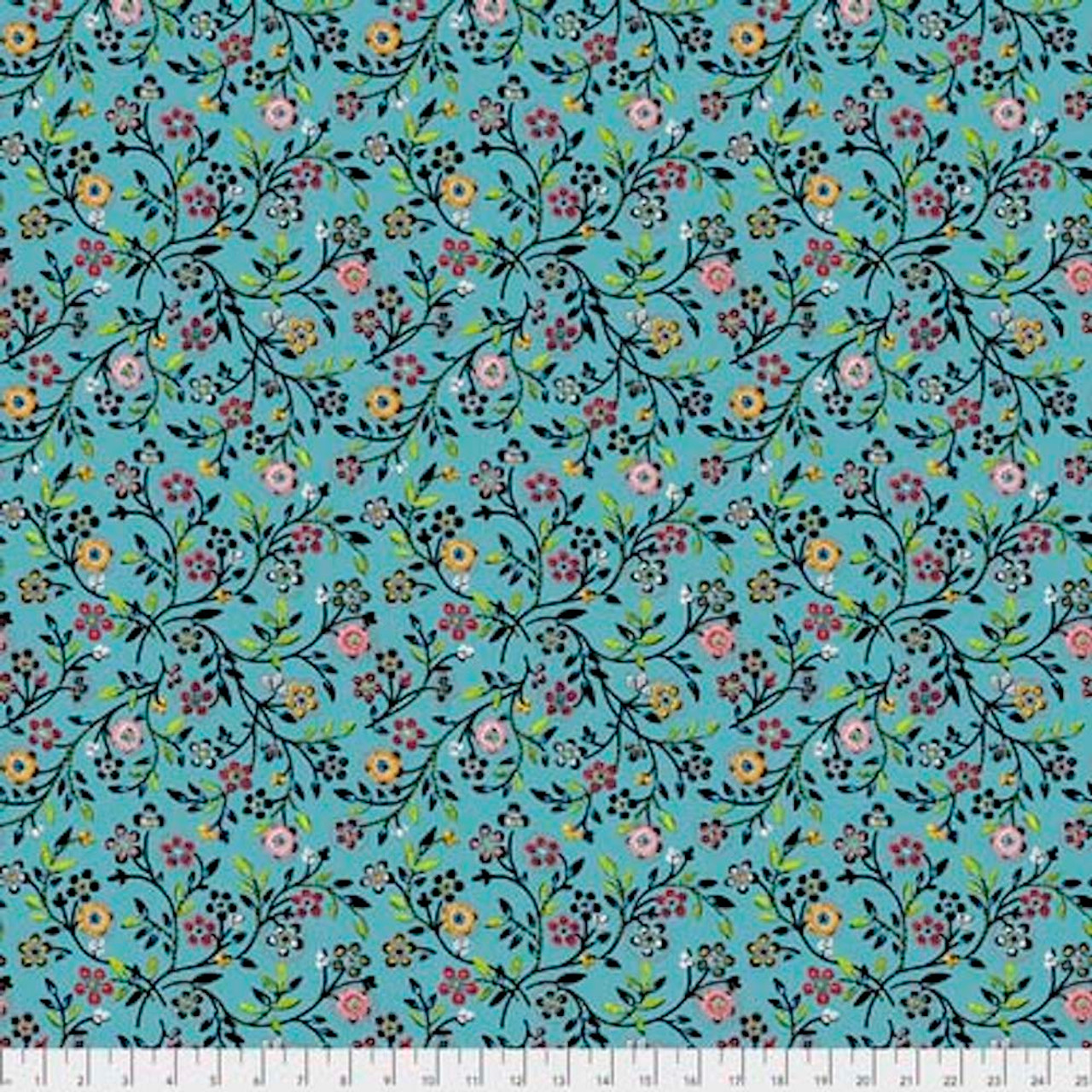Odile Bailloeul PWOB007 Broderie Boheme Garden Of Delights Thunders Fabric By Yd
