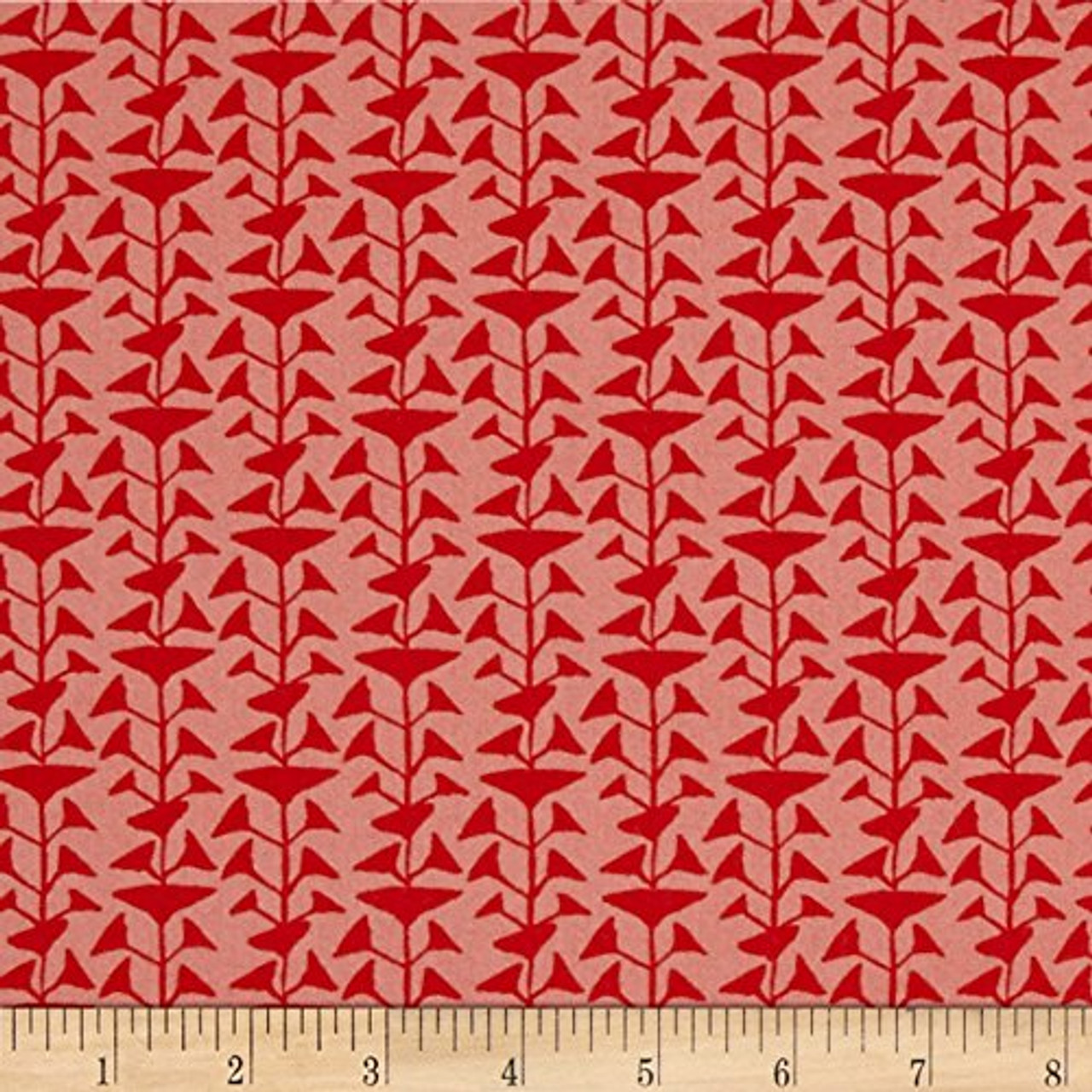 Amy Reber PWAR016 Jitterbug Witten Redbud Cotton Fabric By Yd