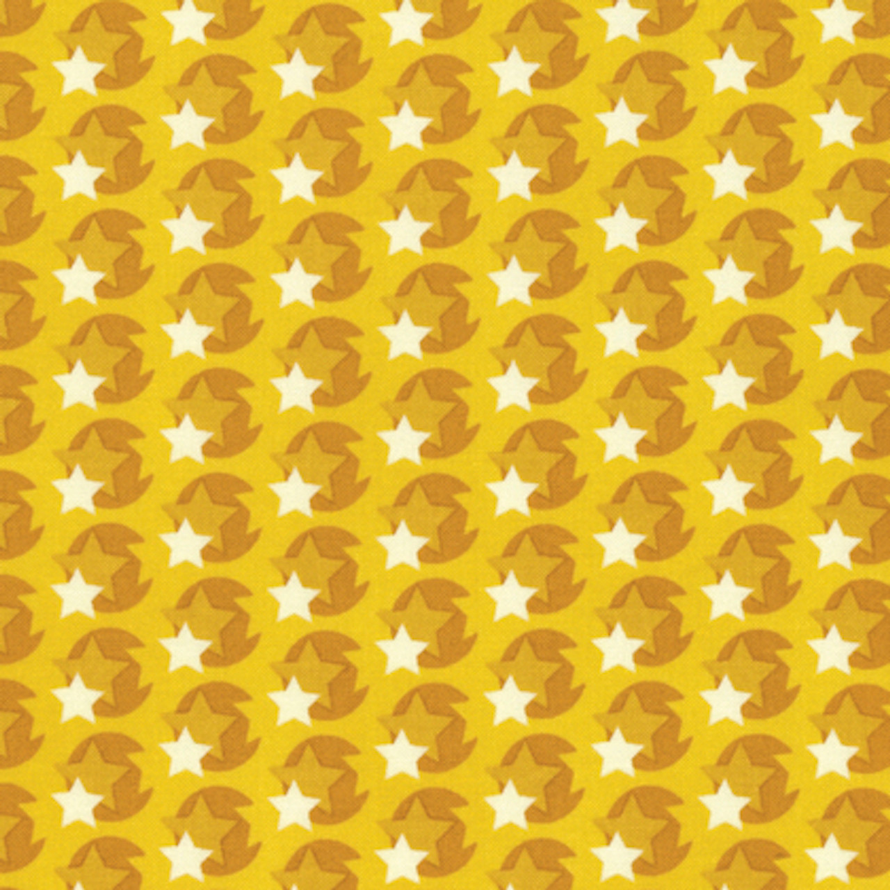 Heather Bailey Hello Love PWHB080 Pop Star Yellow Cotton Fabric By The Yard