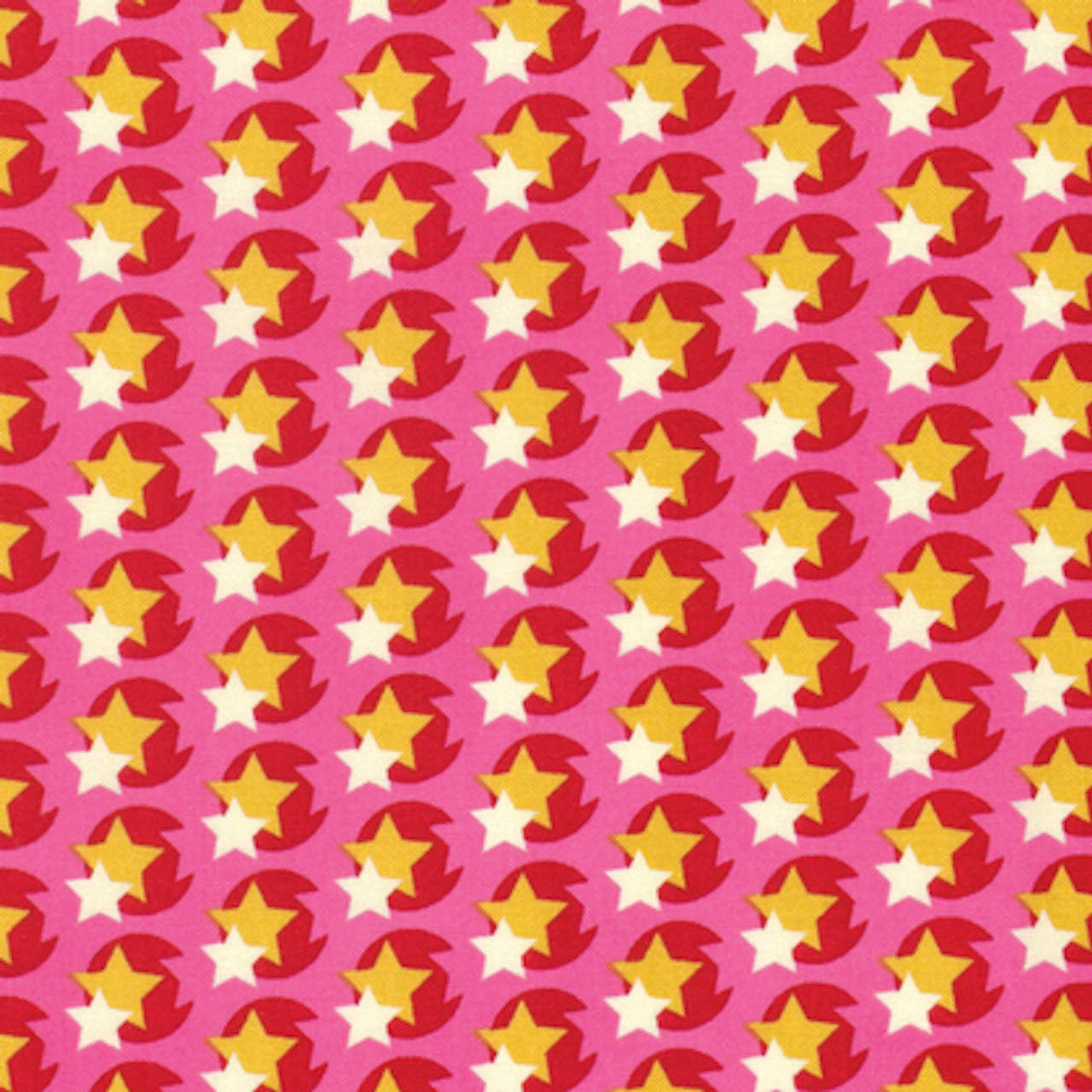 Heather Bailey Hello Love PWHB080 Pop Star Pink Cotton Fabric By The Yard