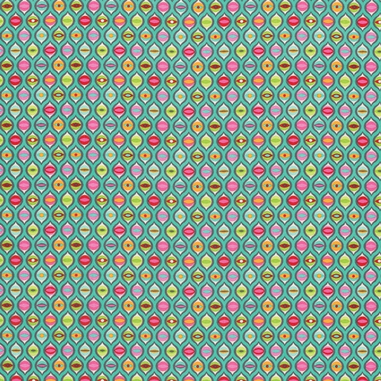 Tula Pink PWTP095 Tabby Road Cat Eyes Strawberry Cooler Cotton Fabric By Yard